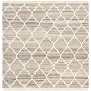 Safavieh Natural Kilim Light Grey Area Rug - Square 5'