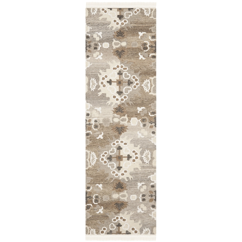 Safavieh Natural Kilim Grey Area Rug - Runner 2'3