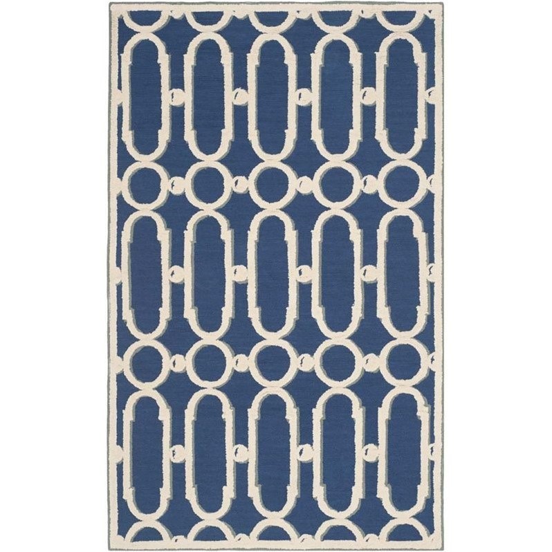 Safavieh Newport Royal Blue Contemporary Rug - 3'9
