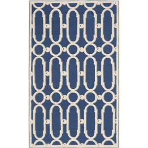 Safavieh Newport Royal Blue Contemporary Rug - 3'9&quot x 5'9&quot