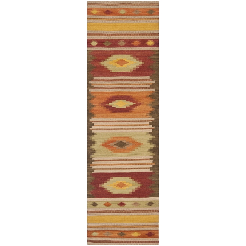 Safavieh Kilim Brown Contemporary Rug - Runner 2'3