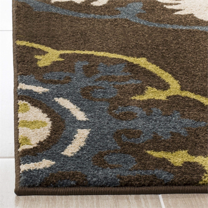 Safavieh Newbury Brown Floral Rug - 3' x 5'
