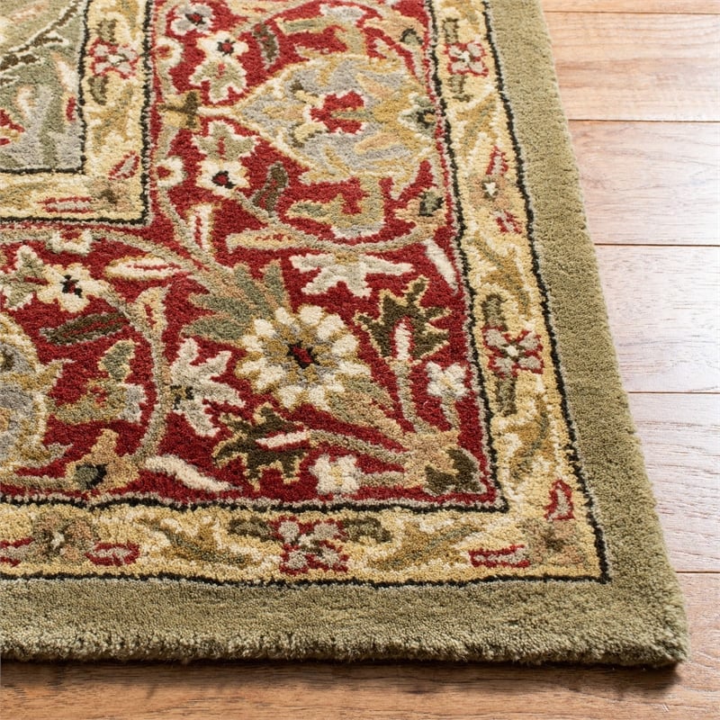 Safavieh Legend Light Green Traditional Rug - Runner 2'6