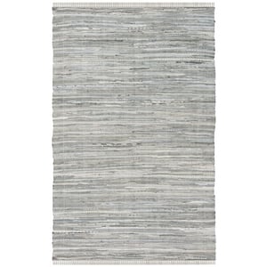 Safavieh Rag Rug 5'-0&quot x 8'-0&quot Cotton Hand Woven Rug in Gray/Multi-Color
