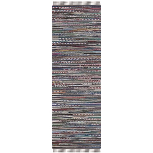 Safavieh Rag Rug 2'-3&quot X 6'-0&quot Cotton Hand Woven Rug In Rust