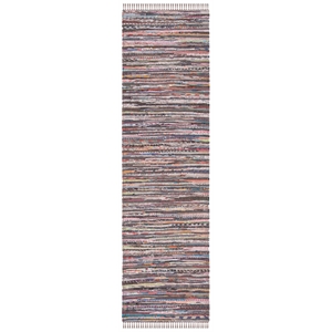 Safavieh Rag Rug 2'-3&quot X 8'-0&quot Cotton Hand Woven Rug In Rust