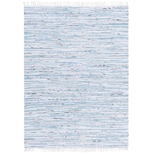 Safavieh Rag Rug Light Blue Contemporary Rug - 5' x 7'