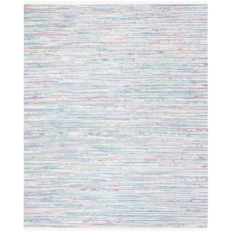 Safavieh Rag Rug Light Green Contemporary Rug - 8' x 10'