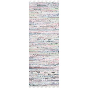 Safavieh Rag Rug Light Green Contemporary Rug - Runner 2'3&quot x 7'