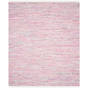 Safavieh Rag Rug Light Pink Contemporary Rug - 8' x 10'