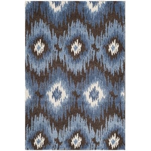 Safavieh Retro Dark Brown Contemporary Rug - 4' x 6'