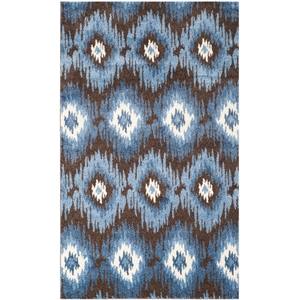 Safavieh Retro Dark Brown Contemporary Rug - 5' x 8'