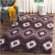 Safavieh Retro Dark Brown Contemporary Rug - 8' x 10'