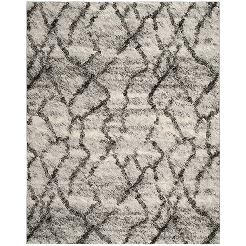Safavieh Retro Light Grey Contemporary Rug - 8' x 10'