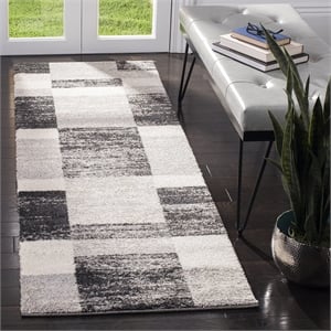 Safavieh Retro Black Contemporary Rug - Runner 2'3&quot x 9'