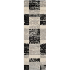 Safavieh Retro Black Contemporary Rug - Runner 2'3&quot x 11'