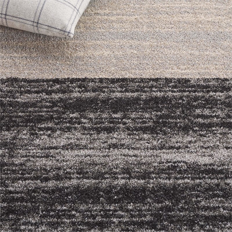 Safavieh Retro Black Contemporary Rug - Runner 2'3