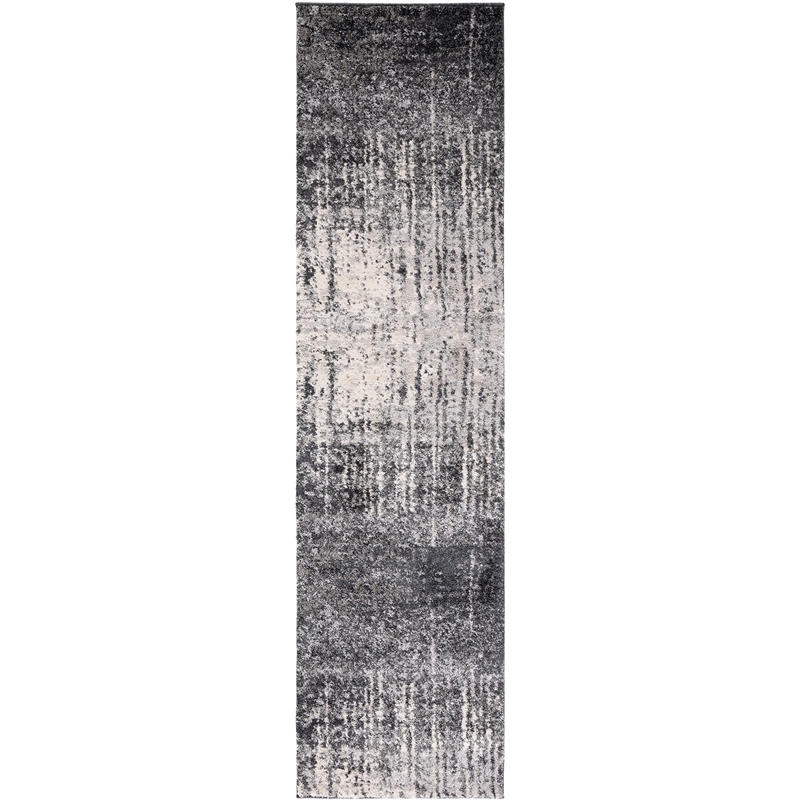 Safavieh Retro Black Contemporary Rug - Runner 2'3
