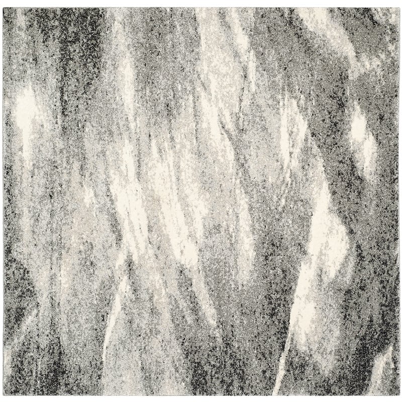 Safavieh Retro Grey Contemporary Rug - Square 6'
