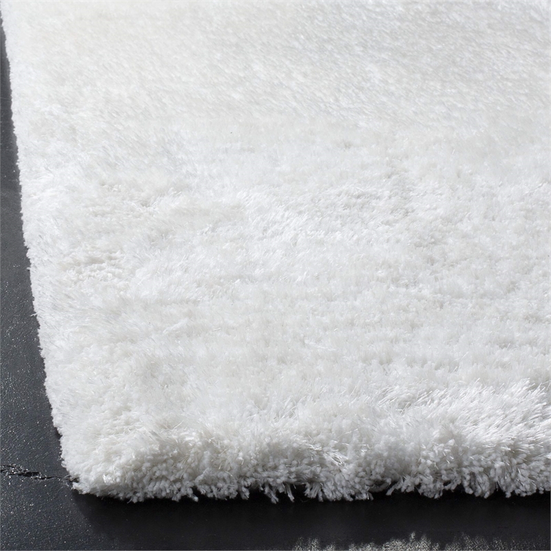 Safavieh South Beach Shag Snow White Shag Rug - Runner 2'3
