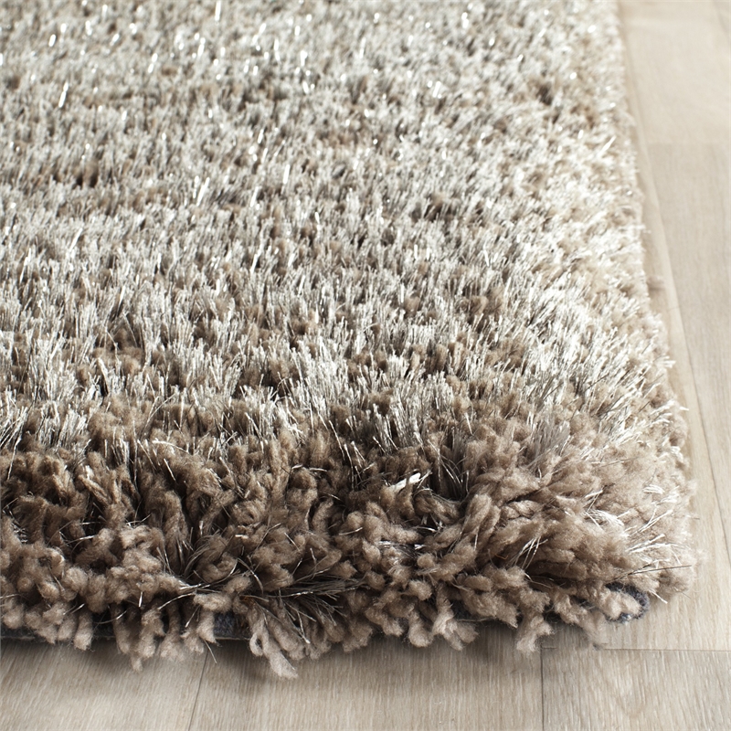 Safavieh South Beach Shag Silver Shag Rug - Runner 2'3