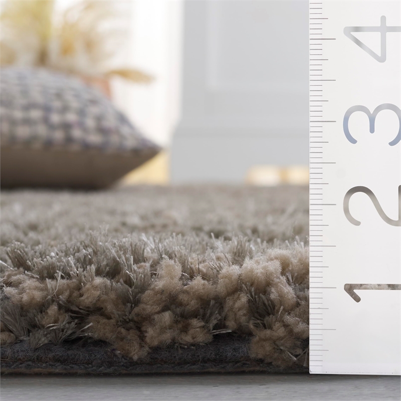 Safavieh South Beach Shag Silver Shag Rug - Runner 2'3
