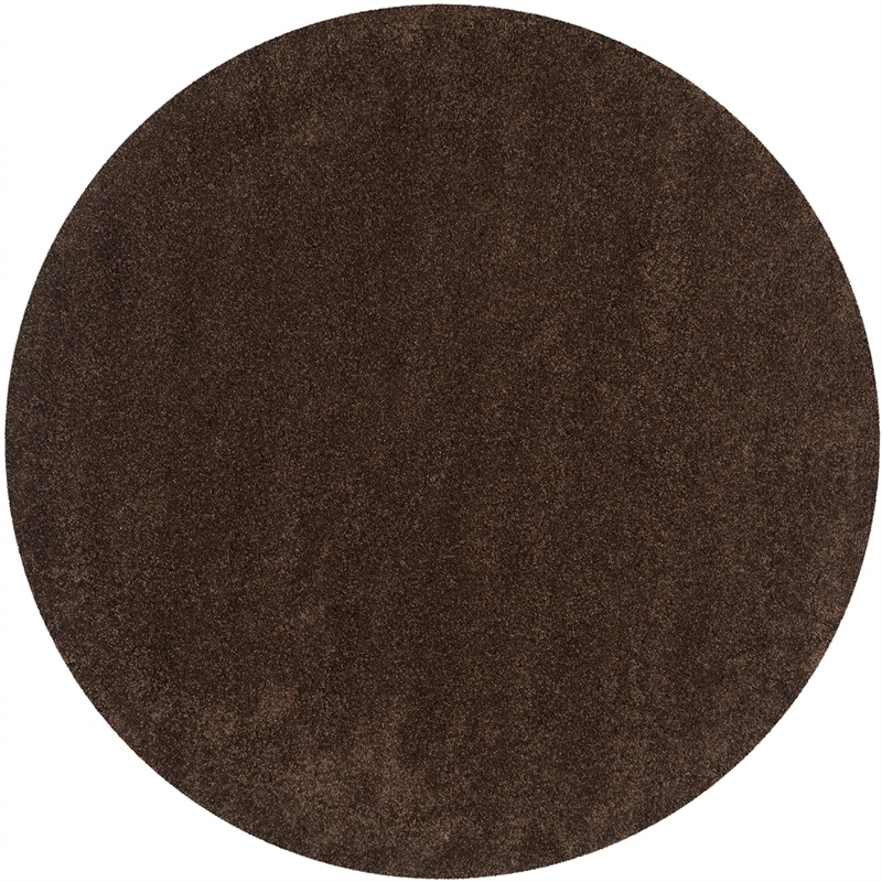Safavieh Shag Brown Shag Rug - Round 8'6