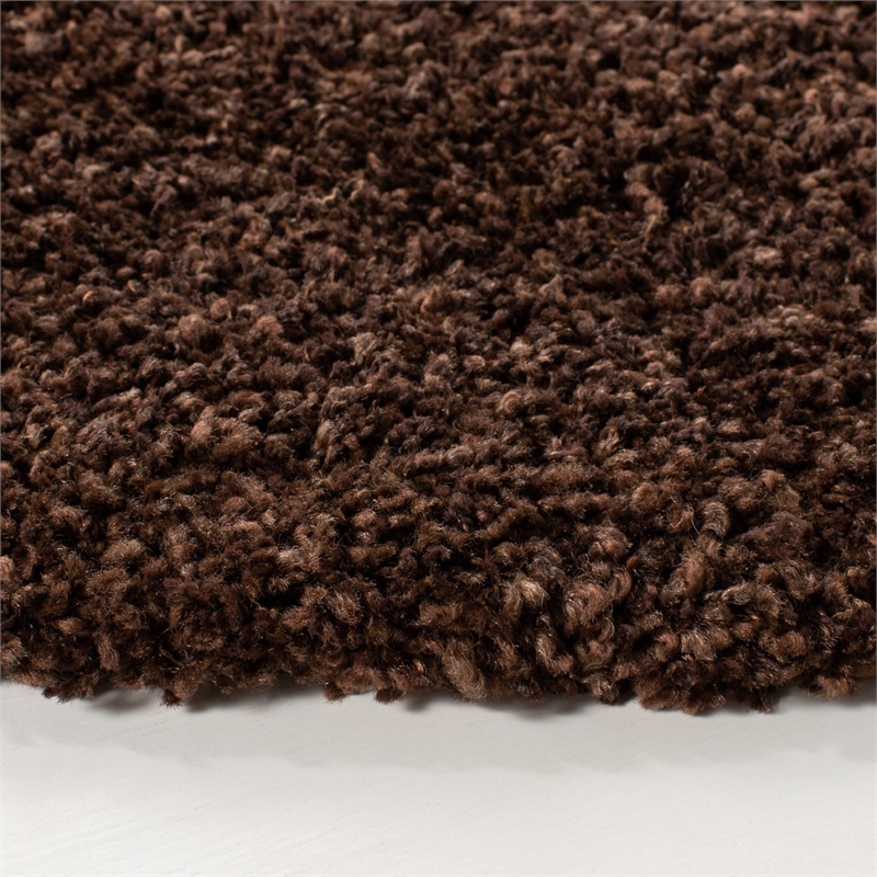 Safavieh Shag Brown Shag Rug - Round 8'6