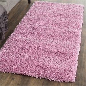Safavieh Shag Pink Shag Rug - Runner 2'3&quot x 5'