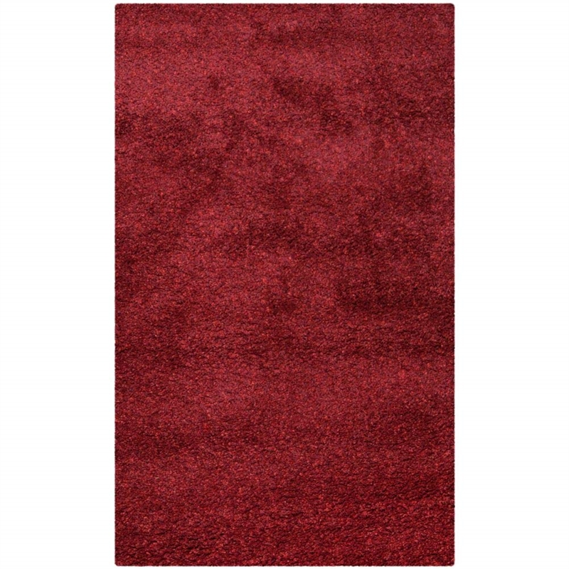 Safavieh California Shag Maroon Shag Rug - 3' x 5'