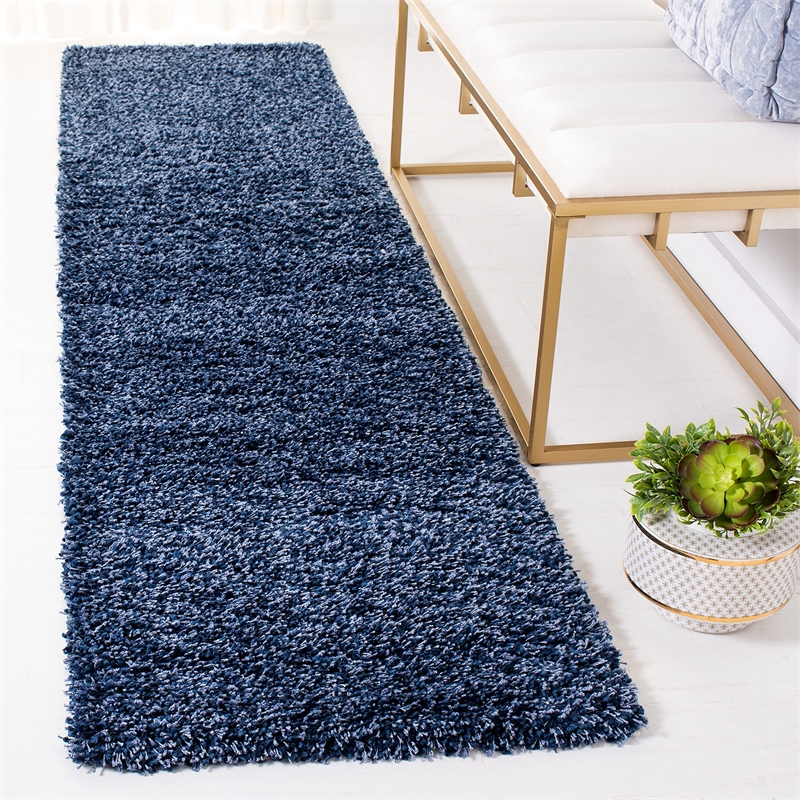 Safavieh Shag Navy Shag Rug - Runner 2'3
