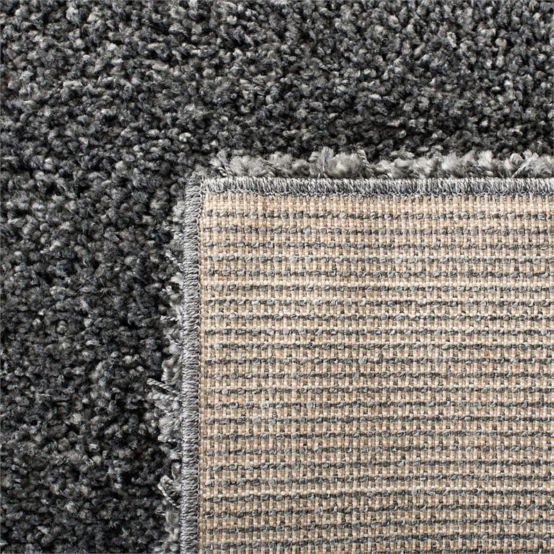 safavieh california shag dark grey shag rug - square 8'6&quot