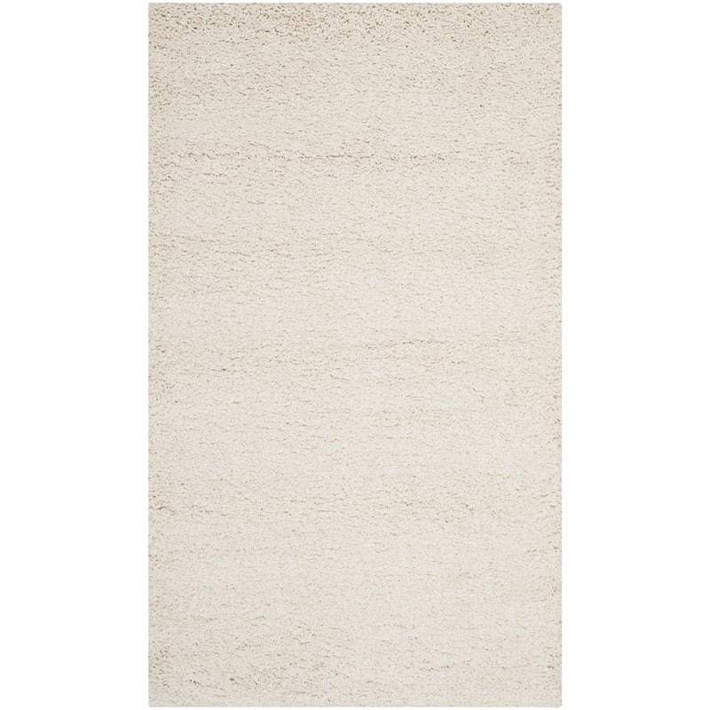 safavieh milan shag ivory shag rug - 3' x 5'