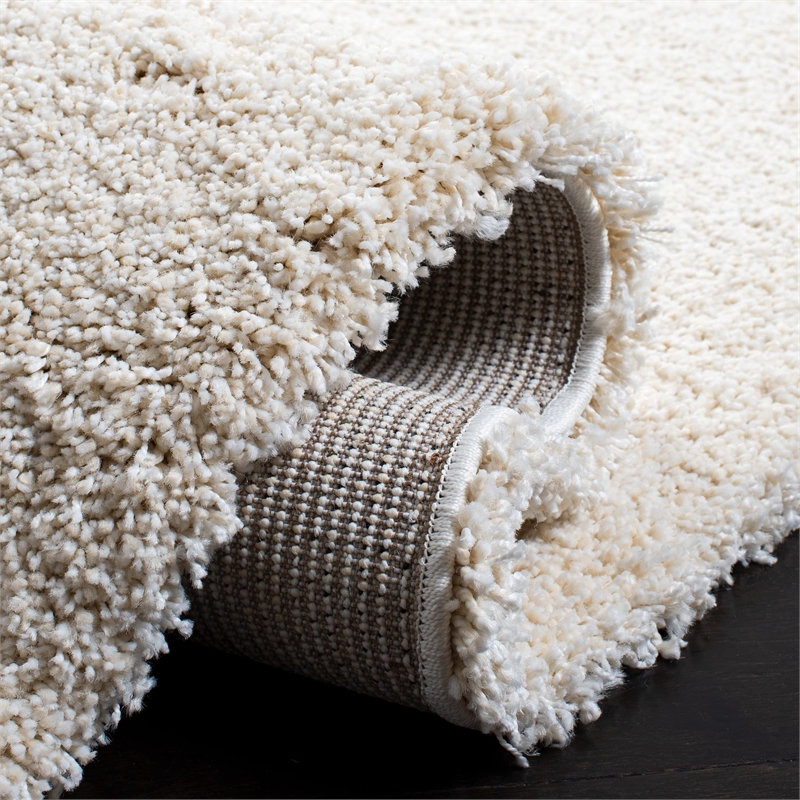 safavieh milan shag ivory shag rug - 3' x 5'