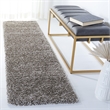 Safavieh Milan Shag Grey Shag Rug - Runner 2' x 8'