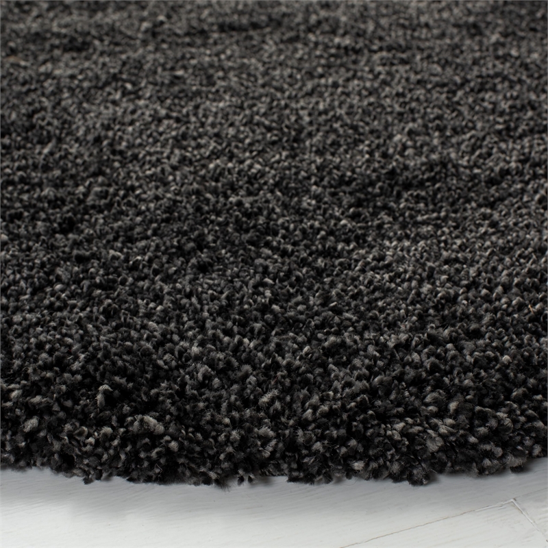 Safavieh Milan Shag Dark Grey Shag Rug - Round 7'