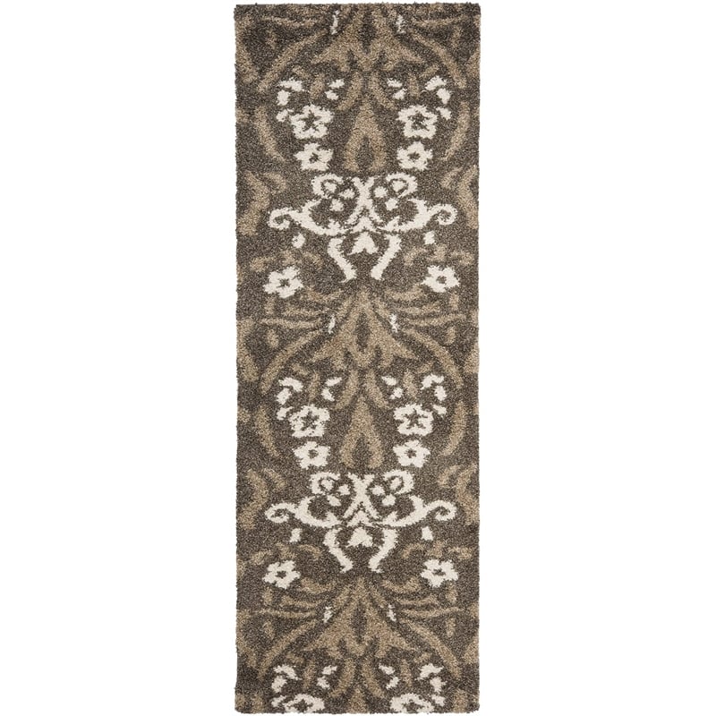 Safavieh Florida Shag Smoke Shag Rug - Runner 2'3