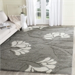 Safavieh Florida Shag Grey Shag Rug - 6' x 9'