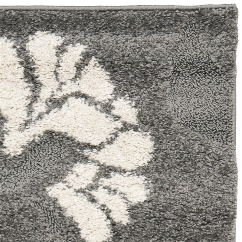 Safavieh Florida Shag Grey Shag Rug - 6' x 9'