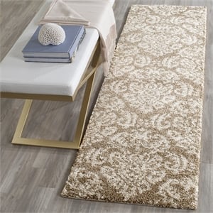 Safavieh Florida Shag Beige Shag Rug - Runner 2'3&quot x 9'