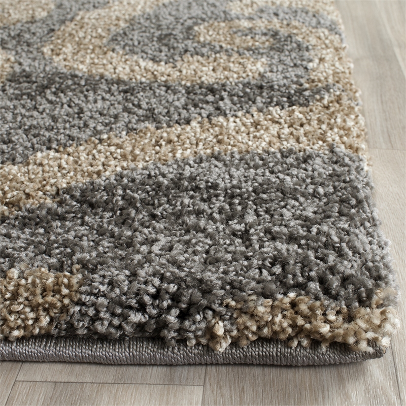 Safavieh Florida Shag Grey Shag Rug - Runner 2'3