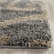 Safavieh Florida Shag Grey Shag Rug - Runner 2'3