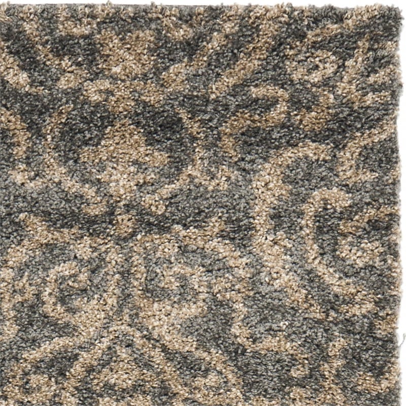 Safavieh Florida Shag Grey Shag Rug - Runner 2'3