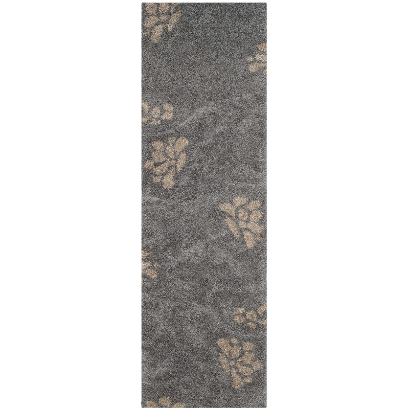 Safavieh Florida Shag Smoke Shag Rug - Runner 2'3
