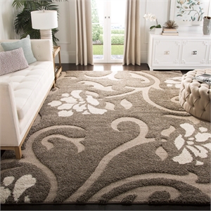 Safavieh Florida Shag Smoke Shag Rug - Square 5'