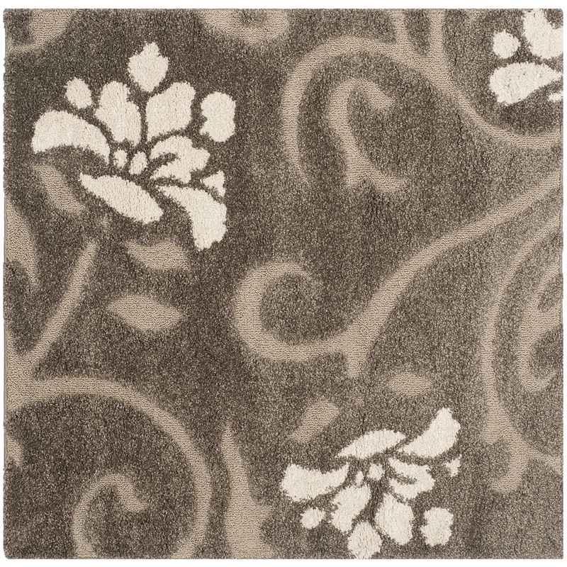 Safavieh Florida Shag Smoke Shag Rug - Square 5'