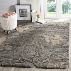 Safavieh Florida Shag Grey Shag Rug - 3'3&quot x 5'3&quot