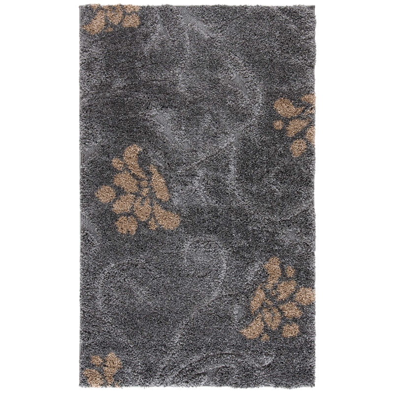 Safavieh Florida Shag Grey Shag Rug - 3'3