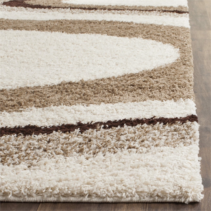 Safavieh Art Shag Ivory Shag Rug - Square 5'