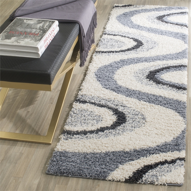 Safavieh Art Shag Ivory Shag Rug - 6' x 9'